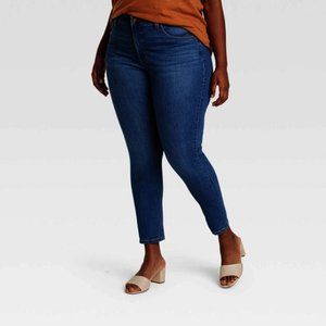 Ava & Viv Skinny Jeans - 26W / R Dark Wash - New